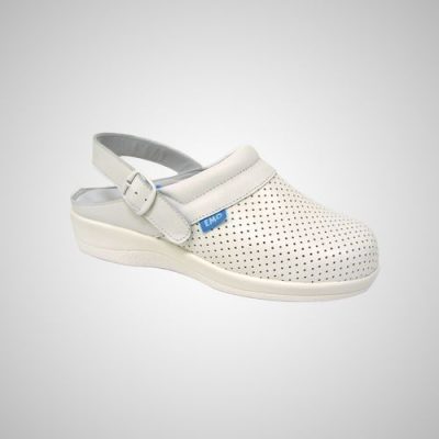 Zueco EMO sani blanco. Comodidad durante toda la jornada.