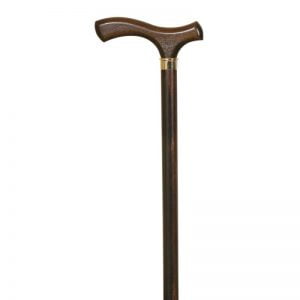 Bastones y muletas. Muletilla de caballero marrón anilla