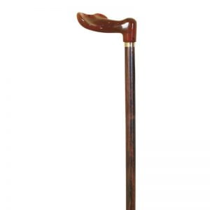 Muletilla de madera con puño anatómico