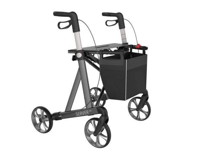 Andador rollator server HD. Andador ligero que garantiza rigidez y resistencia.