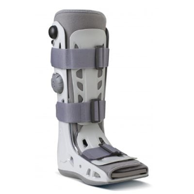 Bota inmovilizadora AIRCAST larga. Soporte con aire comprimido para casos de fractura estable de pie y/o tobillo esguinces graves de tobillo.