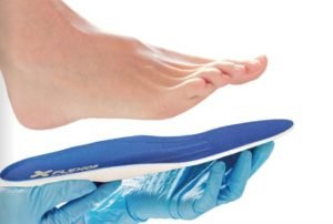 Pie prueba sobre plantilla