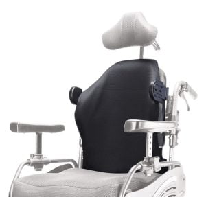 Silla ruedas basculante VIP2. Compatible con soluciones de respaldo de otros fabricantes.