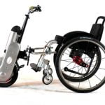 Motor Handbike eléctrico adaptado a una silla activa. Motor Handbike eléctrico. La quinta rueda.