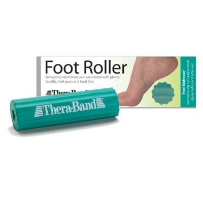 Rodillo para pies Theraband. Para estirar la fascia plantar y aumentar la flexibilidad.