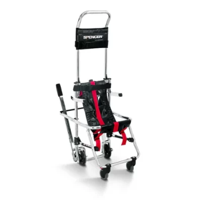 Silla evacuación ultraligera Skid-Ok-B, es además una silla de transporte, compacta y ligera.